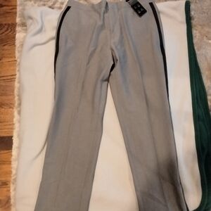 NWT Men's Gray Pants with Black Accents